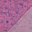 Baumwollpopeline Boho Zeichen - fuchsia
