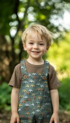 Baumwollpopeline bunte Autos - altweiss