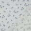 Baumwollpopeline Digital blaue Blümchen - weiß