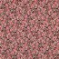 French Terry Digital Blumengeflecht - hellbeige/rot