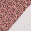French Terry Digital Blumengeflecht - hellbeige/rot