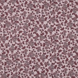 Baumwollflanell Blumen - hellpink