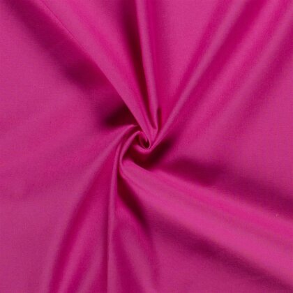 0,9 Meter - Baumwollstoff Fahnentuch Cretonne *Marie* Uni - pink