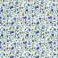 Interieurstoff  Digital Panama Blaubeeren - weiß