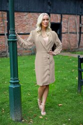 Leinen *Marie* Uni - kamelgrau