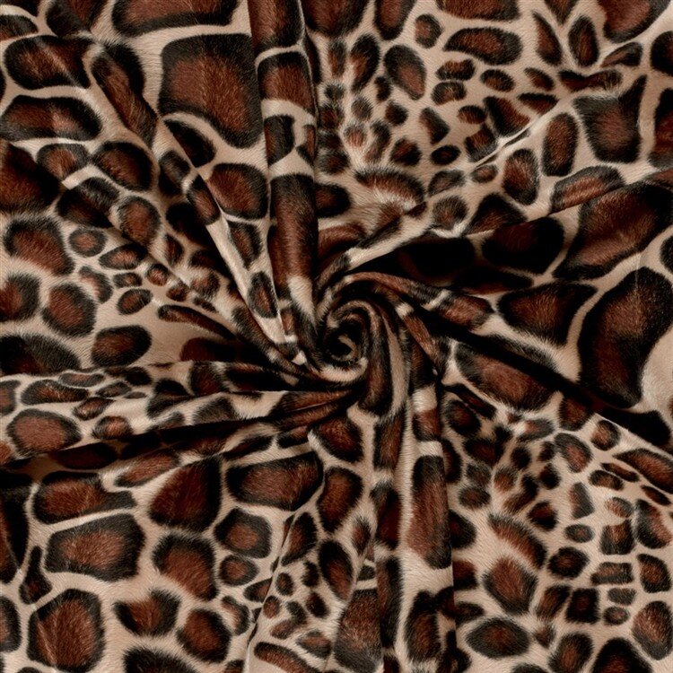 Tierfellimitat Giraffe - beige