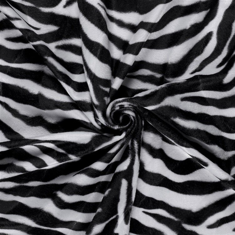 Tierfellimitat Zebras - beige