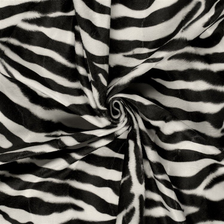 Tierfellimitat Zebra - creme
