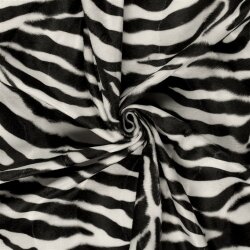 Tierfellimitat Zebra - creme