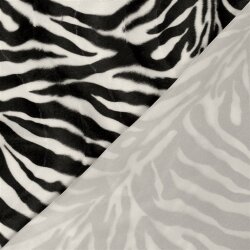 Tierfellimitat Zebra - creme