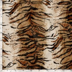 Tierfellimitat Tiger - kamelbraun
