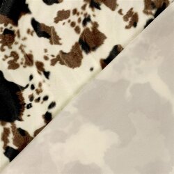 Tierfellimitat Kuh - cremebeige