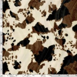 Tierfellimitat Kuh - cremebeige