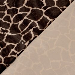 Tierfellimitat Giraffe - dunkelbraun