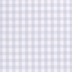 Baumwollpopeline garngefärbt Vichy Karo 18mm - babyblau