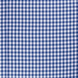 Baumwollpopeline garngefärbt Vichy Karo 18mm - königsblau