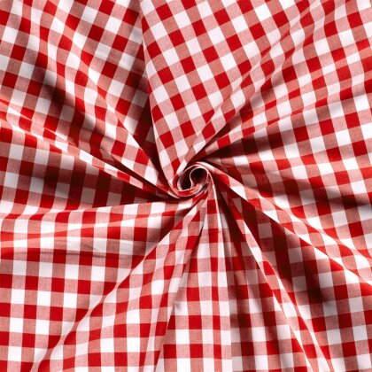 Baumwollpopeline garngefärbt Vichy Karo??mm - FARBE