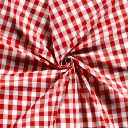 Baumwollpopeline garngefärbt Vichy Karo??mm - FARBE