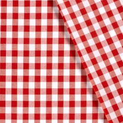 Baumwollpopeline garngefärbt Vichy Karo??mm - FARBE