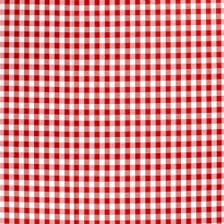 Baumwollpopeline garngefärbt Vichy Karo??mm - rot