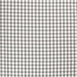 Baumwollpopeline garngefärbt Vichy Karo 18mm - dunkelgrau