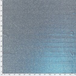 Polyesterjersey Glitzer Uni - hellblau