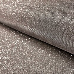 Polyesterjersey Glitzer Uni - altrosa