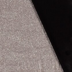 Polyesterjersey Glitzer Uni - altrosa
