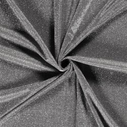 Polyesterjersey Glitzer Uni - grau