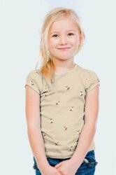 Baumwolljersey Füchse - cremebeige