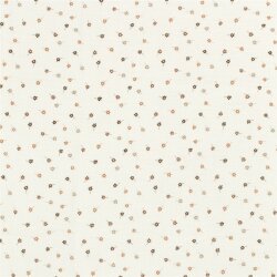 Musselin PRINTED FLOWERS - creme