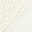 Musselin PRINTED FLOWERS - creme