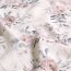 Musselin Digital Blumen - Wollweiss
