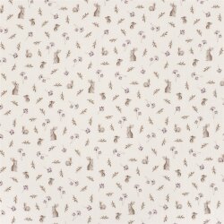 Musselin Digital Kaninchen - creme