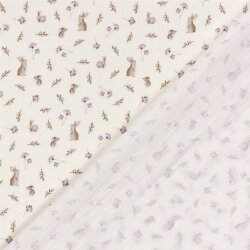 Musselin Digital Kaninchen - creme
