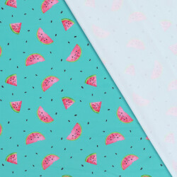 Funktions und Badeanzugstoff LSF50 Recycled MELON