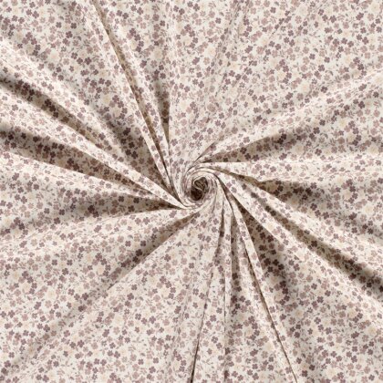 Baumwolljersey Blumenland - creme