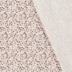 Baumwolljersey Blumenland - creme
