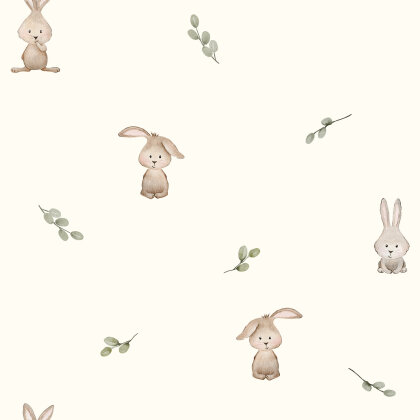 Baumwolljersey Digital Organic BUNNIES