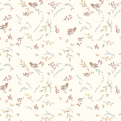 Baumwolljersey Digital Organic BIRDS