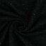 0,5 Meter - Wintersweat bunte Sprenkel - schwarz