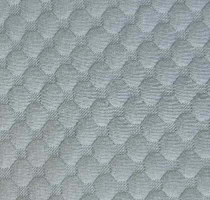 0,6 Meter - Jacquard Jersey Uni  *Calea* Rauten - alt mint