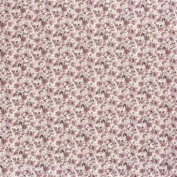 0,9 Meter - Baumwolljersey Aquarell Blumen - creme