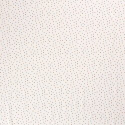 0,6 Meter - Baumwolljersey kleine Flecken- creme