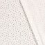 0,6 Meter - Baumwolljersey kleine Flecken- creme