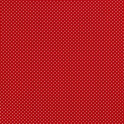 Baumwollpopeline Punkte 2mm - rot