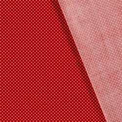 Baumwollpopeline Punkte 2mm - rot