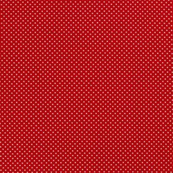 Baumwollpopeline Punkte 2mm - rot