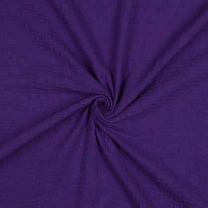Musselin Uni *Vera*  - dunkelviolett