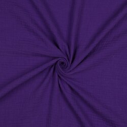 Musselin Uni *Vera*  - dunkelviolett